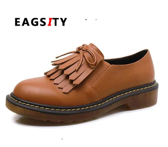 EAGSITY Fashion tassel loafers women shoes casual slip on round toe ladies shoes block heel platform brown
EAGSITY Fashion tassel loafers women shoes casual slip on round toe ladies shoes block heel platform brown