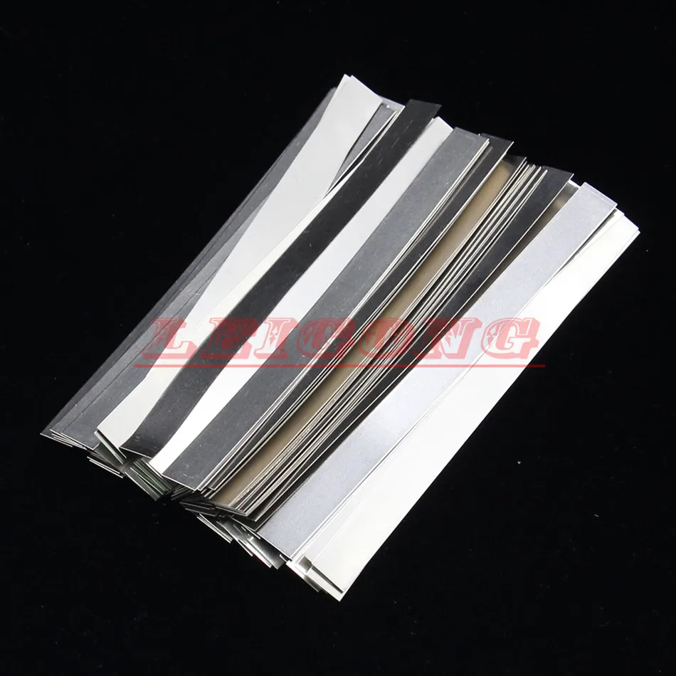 50pcs/lot Battery Pure Nickel Sheets Nickel Strips 0.15* 8mm*100mm For 18650 li ion Battery Spot Welder Machine Welding Nickel
50pcs/lot Battery Pure Nickel Sheets Nickel Strips 0.15* 8mm*100mm For 18650 li ion Battery Spot Welder Machine Welding Nickel