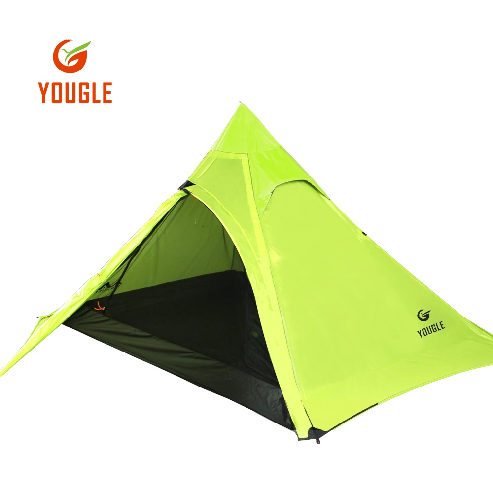 

20D One Layer 3 Men Three Person Backpacking Tent 3 Season For Camping Hiking Trekking Travelling Ultralight Silicone Coated