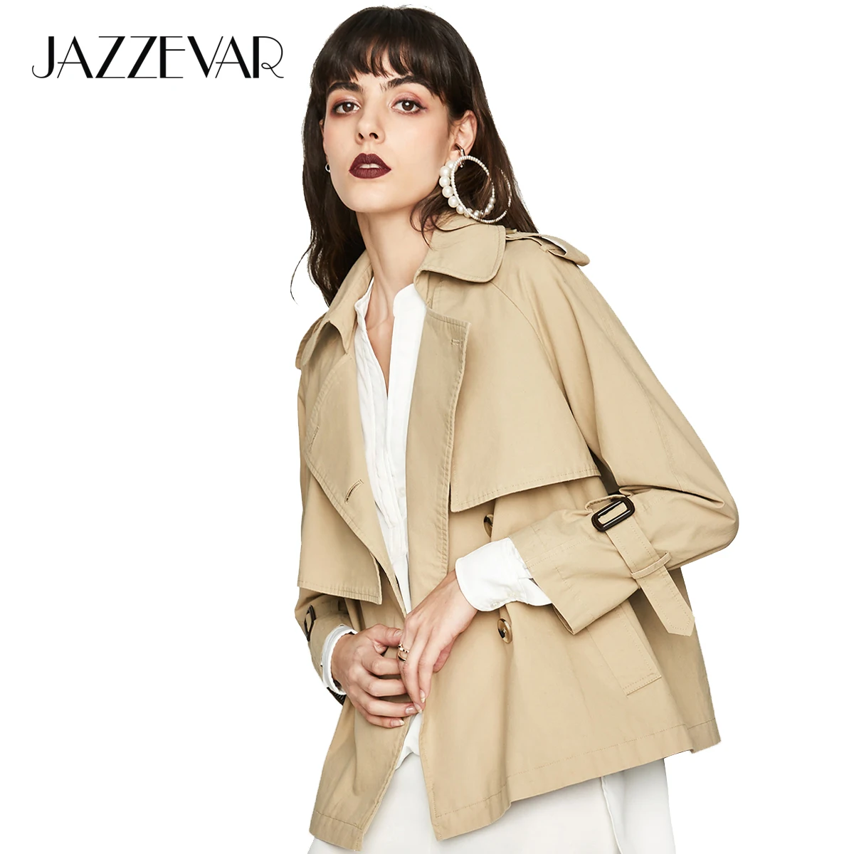 JAZZEVAR 2019 New Autumn Fashion Casual Women's Cotton Washed Double Breasted Jacket Short Loose Clothing Outerwear High Quality
JAZZEVAR 2019 New Autumn Fashion Casual Women's Cotton Washed Double Breasted Jacket Short Loose Clothing Outerwear High Quality