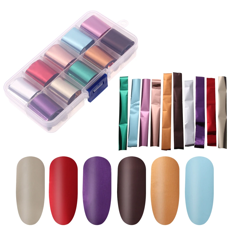 10Pcs/Box Nail Foils Sets Holographic Laser Rose Gold Matte Flower Starry Sky Nail Foils Transfer Sticker DIY Manicure Decals
10Pcs/Box Nail Foils Sets Holographic Laser Rose Gold Matte Flower Starry Sky Nail Foils Transfer Sticker DIY Manicure Decals