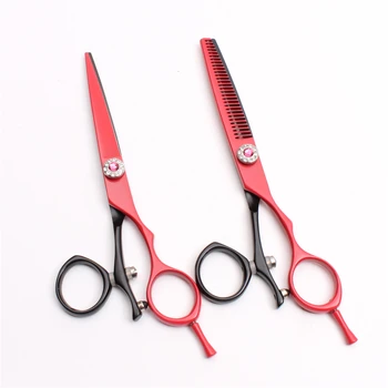 C9019 5.5" 16cm Japan 440C Customized Brand Red Rotated Cutting Scissors Thinning Shears Barber Shop Styling Tool Hair Scissors
C9019 5.5" 16cm Japan 440C Customized Brand Red Rotated Cutting Scissors Thinning Shears Barber Shop Styling Tool Hair Scissors