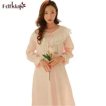 Fdfklak High Quality Cotton Nightgowns Sweet Lace Long Nightdress Pregnancy Clothes Pregnant Women Sleepwear Maternity Dress
Fdfklak High Quality Cotton Nightgowns Sweet Lace Long Nightdress Pregnancy Clothes Pregnant Women Sleepwear Maternity Dress