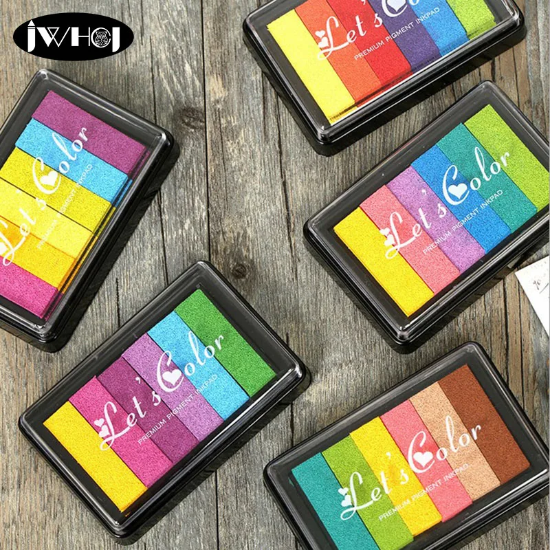 1 Pcs rainbow ink pad mix stamp pad Colorful Cartoon Craft Inkpad set for DIY funny work Fingerprint Scrapbooking Accessories
1 Pcs rainbow ink pad mix stamp pad Colorful Cartoon Craft Inkpad set for DIY funny work Fingerprint Scrapbooking Accessories