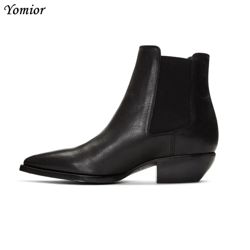 Handmade Winter New Genuine Leather Men Boots Fashion Sexy Pointed Toe Chelsea Boots Formal Business Suit Wedding Boots Big Size
Handmade Winter New Genuine Leather Men Boots Fashion Sexy Pointed Toe Chelsea Boots Formal Business Suit Wedding Boots Big Size