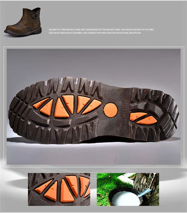 leather boots men