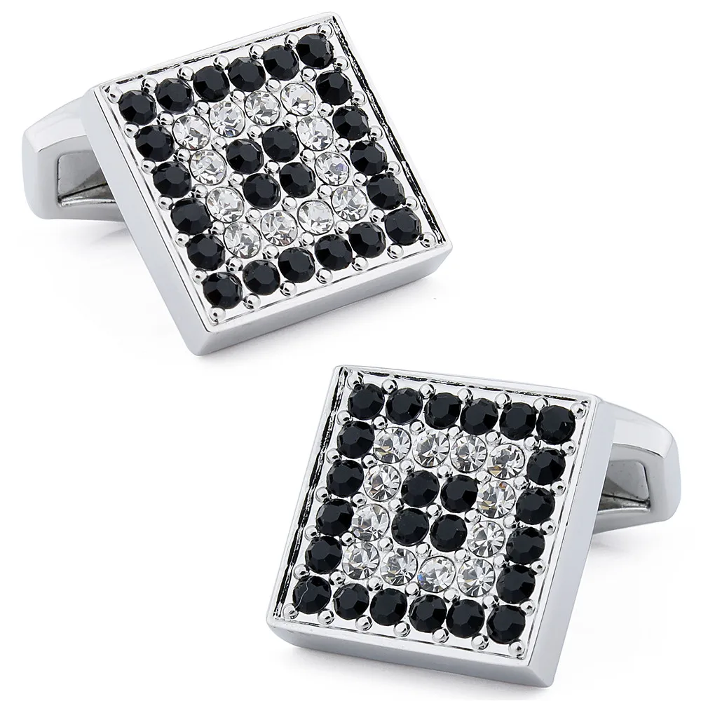 Trendy Black & White Crystal Cufflinks for Men,Men's Accessories Jewelry Best Gifts for meeting
Trendy Black & White Crystal Cufflinks for Men,Men's Accessories Jewelry Best Gifts for meeting