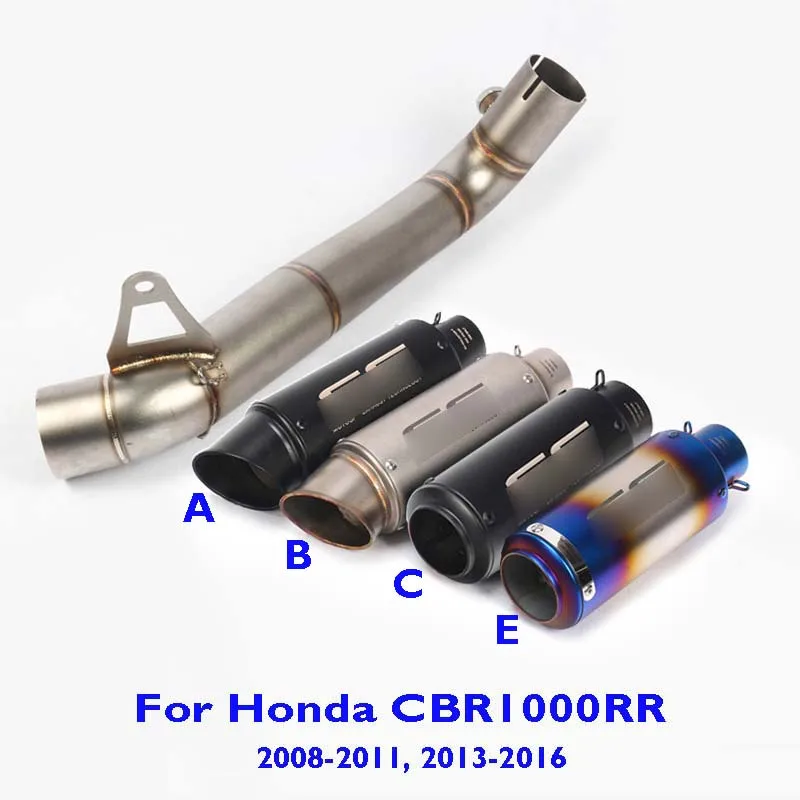 CBR1000RR Motorcycle Slip on Exhaust Muffler Connect Link Tube Exhaust System Mid Pipe for Honda CBR1000RR 2008-2011 2013-2016
CBR1000RR Motorcycle Slip on Exhaust Muffler Connect Link Tube Exhaust System Mid Pipe for Honda CBR1000RR 2008-2011 2013-2016
