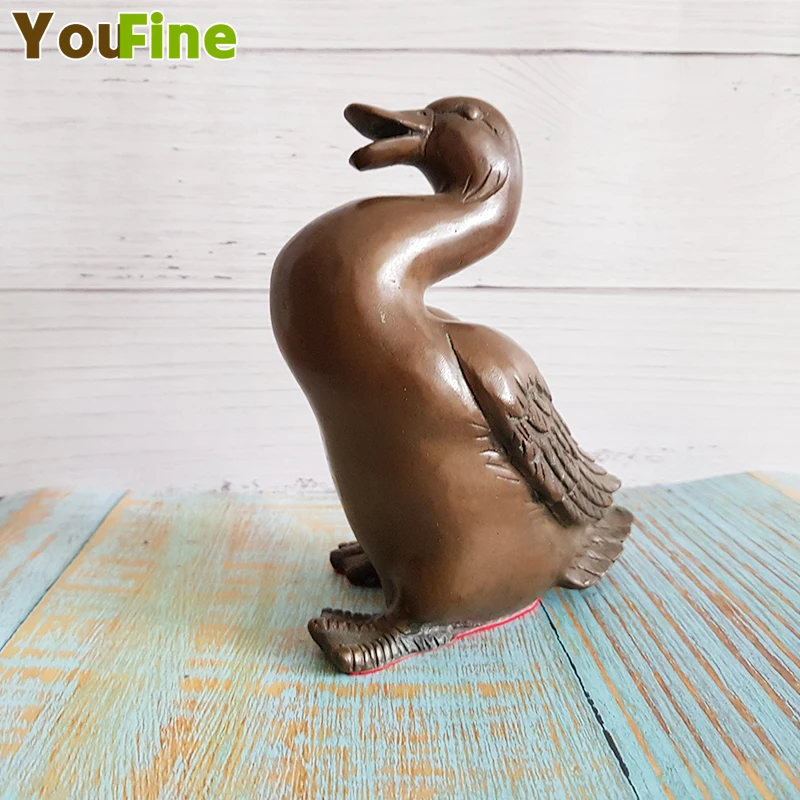Bronze Duck Statue Wild Duck Sculpture Desktop Crafts Decoration Simulation Small Animal Decorations Copper Decorations
Bronze Duck Statue Wild Duck Sculpture Desktop Crafts Decoration Simulation Small Animal Decorations Copper Decorations
