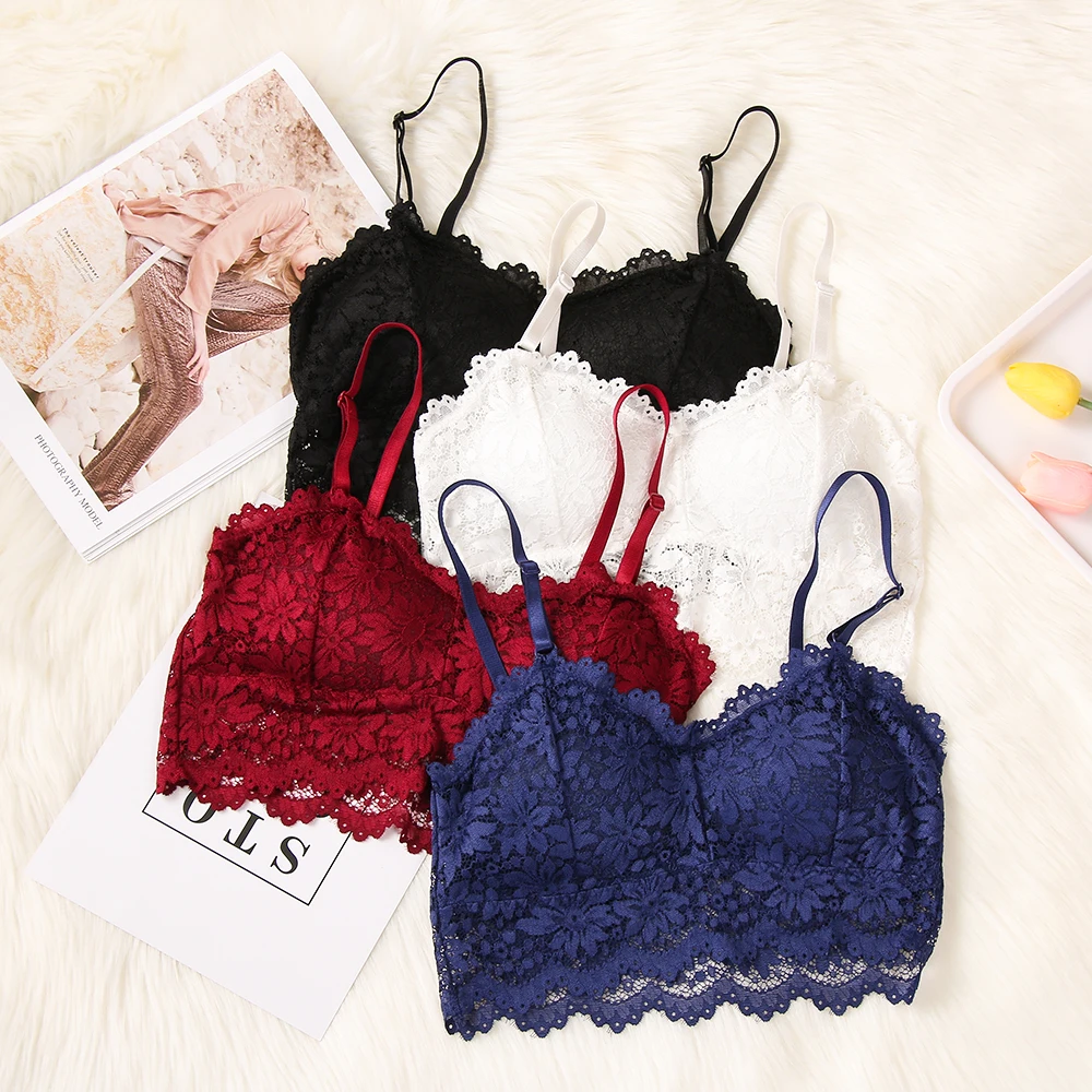 New Hot Sexy Bra Female Lace Bralette Fashion Lingerie Underwear Wireless Padded Seamless Bra Ultra Strap Padded Bras for Women
New Hot Sexy Bra Female Lace Bralette Fashion Lingerie Underwear Wireless Padded Seamless Bra Ultra Strap Padded Bras for Women