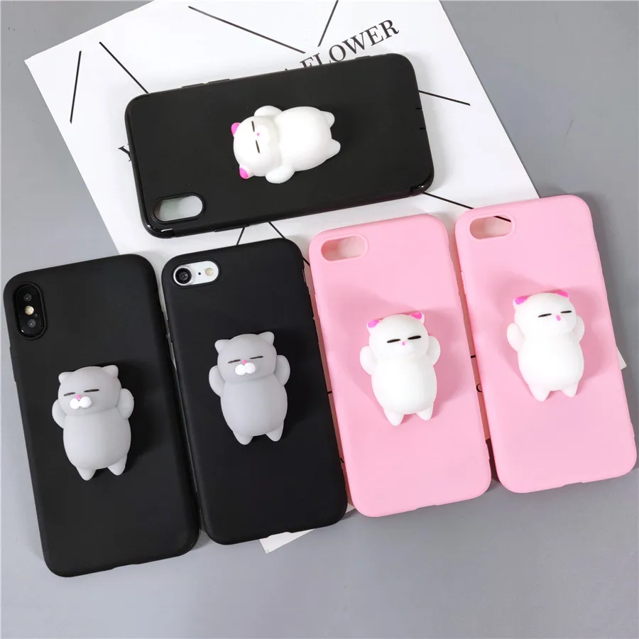Cute 3D Kitty Cat Squishy Phone Case for iphone 7 8 Plus X 6 6S 6 Plus 5 5S Pink Black Silicon Soft Cover for iphone XS Max XR X
Cute 3D Kitty Cat Squishy Phone Case for iphone 7 8 Plus X 6 6S 6 Plus 5 5S Pink Black Silicon Soft Cover for iphone XS Max XR X
