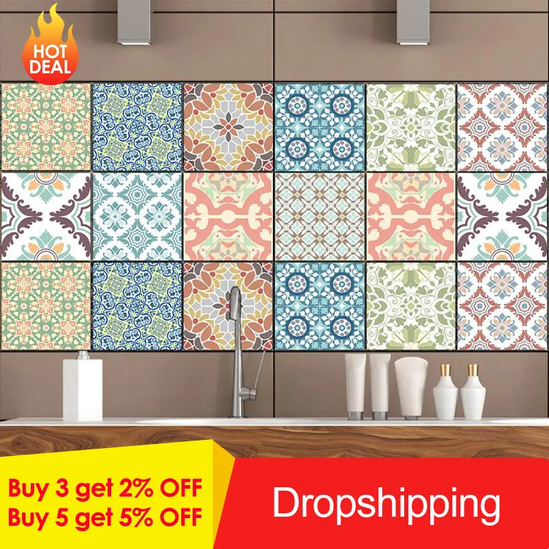 Retro Vintage Tiles Stickers Bathroom Kitchen Washable Waterproof PVC Wall Stickers Home Decor Art Wall Decals
Retro Vintage Tiles Stickers Bathroom Kitchen Washable Waterproof PVC Wall Stickers Home Decor Art Wall Decals