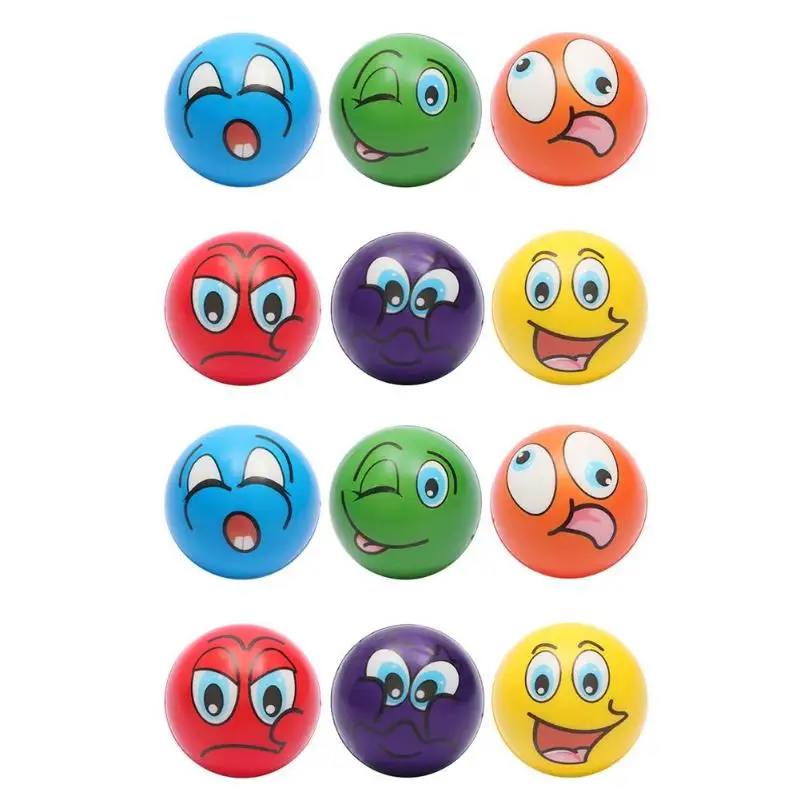 12pcs Expression Anti-stress Decompression Balls Funny Stress Ball Hand Wrist Exercise Children Toys Birthday Christmas Gifts
12pcs Expression Anti-stress Decompression Balls Funny Stress Ball Hand Wrist Exercise Children Toys Birthday Christmas Gifts