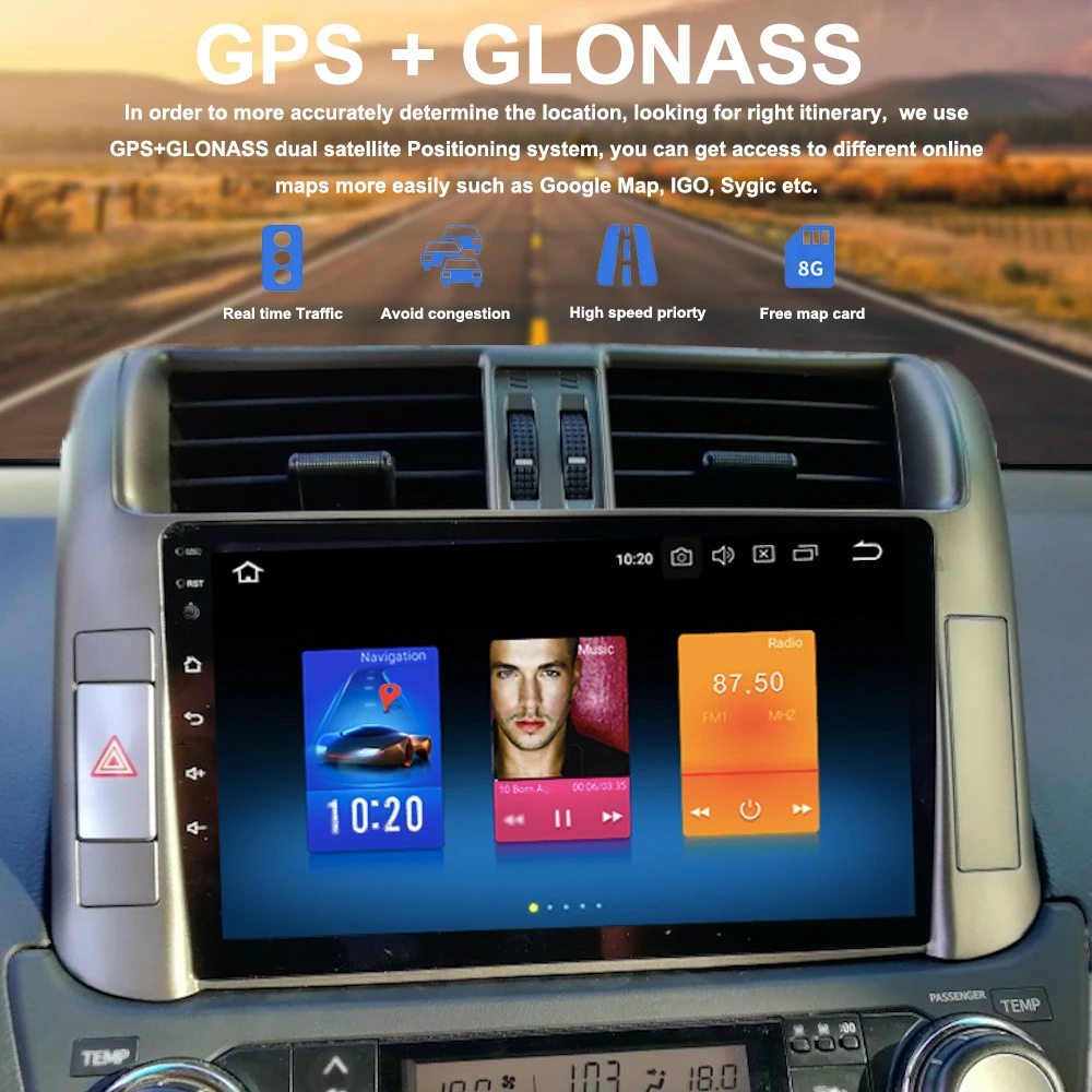 Android 9.0 1 din Car Radio For Toyota Prado 150 Multimedia 2010 2011 2012 with 9" IPS Touch Screen Support JBL Amplifier MP4
Android 9.0 1 din Car Radio For Toyota Prado 150 Multimedia 2010 2011 2012 with 9" IPS Touch Screen Support JBL Amplifier MP4
