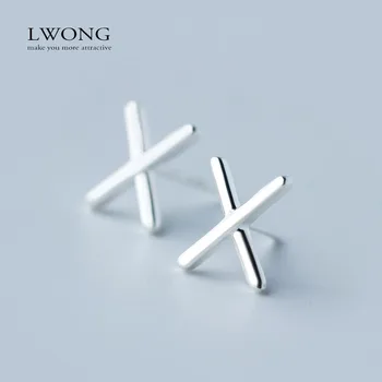 Silver-Jewelry X Studs Earrings Simple Geometric Minimalist Earrings for Women Cross Earrings 2016 Hot Sale
Silver-Jewelry X Studs Earrings Simple Geometric Minimalist Earrings for Women Cross Earrings 2016 Hot Sale