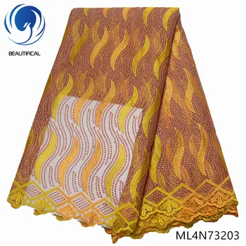 BEAUTIFICAL african lace fabrics Latest women style french lace fabric for dresses 5yards/lot tulle lace fabric ML4N732
BEAUTIFICAL african lace fabrics Latest women style french lace fabric for dresses 5yards/lot tulle lace fabric ML4N732