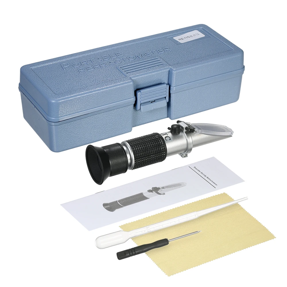 Portable Handheld ATC Antifreeze Refractometer Freezing Point Meterfor Glycol, Antifreeze, Coolant and Battery Acid tester
Portable Handheld ATC Antifreeze Refractometer Freezing Point Meterfor Glycol, Antifreeze, Coolant and Battery Acid tester