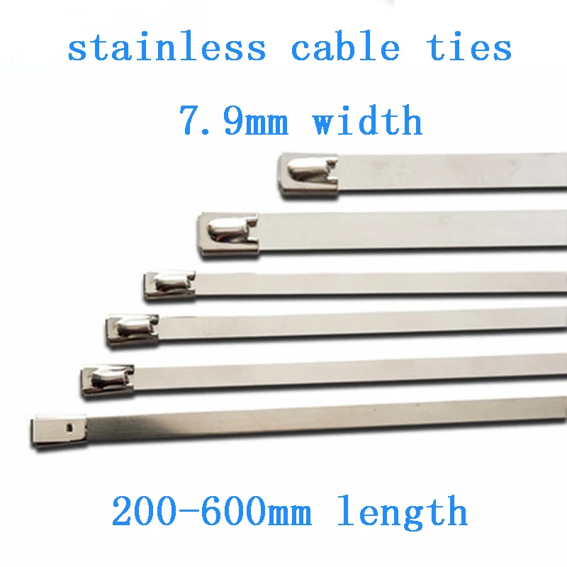 10pcs 7.9mm stainless steel metal cable ties ball lock self-lock tie zip wrap exhaust heat straps induction pipe wire accessory
10pcs 7.9mm stainless steel metal cable ties ball lock self-lock tie zip wrap exhaust heat straps induction pipe wire accessory