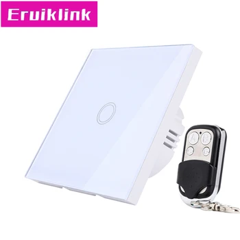 EU/UK Standard Wireless Remote Control Wall Switch, 1 Gang 1 Way White Glass Panel Linght Touch Switch for RF433 Smart Home
EU/UK Standard Wireless Remote Control Wall Switch, 1 Gang 1 Way White Glass Panel Linght Touch Switch for RF433 Smart Home