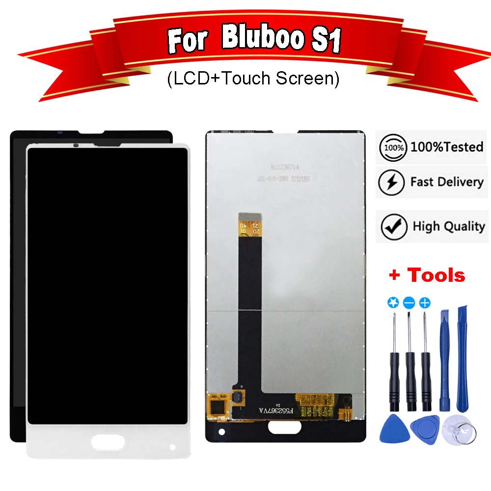 5.5 inch For Bluboo S1 LCD Display+Touch Screen LCD Digitizer Glass Panel Replacement+Free Tools
5.5 inch For Bluboo S1 LCD Display+Touch Screen LCD Digitizer Glass Panel Replacement+Free Tools
