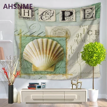 AHSNME LOVE Mediterranean shell printing tapestry beach towel multi-functional blanket Home decoration tapestry 150x200
AHSNME LOVE Mediterranean shell printing tapestry beach towel multi-functional blanket Home decoration tapestry 150x200