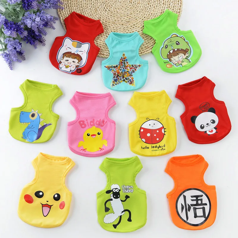 Summer Cartoon Pet Dog Vest Clothes for Dogs Pets Clothing Breathable Dog Clothes Puppy Cat Vest for Dogs Costume Pets Outfits
Summer Cartoon Pet Dog Vest Clothes for Dogs Pets Clothing Breathable Dog Clothes Puppy Cat Vest for Dogs Costume Pets Outfits