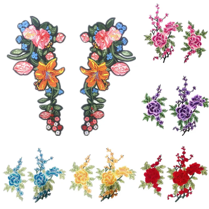 1pair Embroidery Patches Rose Flower Sew On Patch Applique diy Crafts Stiker for Jeans Hat Bag Clothes Accessories Badges
1pair Embroidery Patches Rose Flower Sew On Patch Applique diy Crafts Stiker for Jeans Hat Bag Clothes Accessories Badges