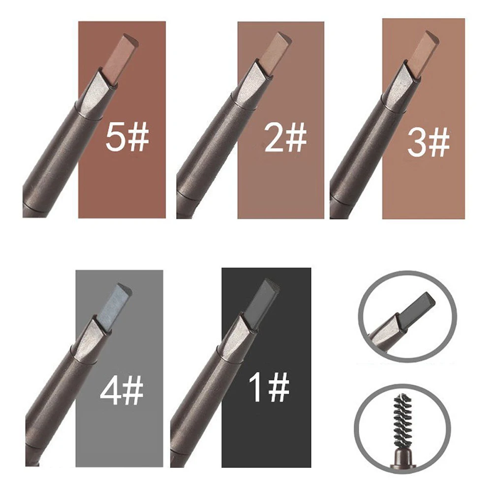 Double Headed Automatic Rotary Eyebrow Pencil Waterproof Eyebrow Enhancer Two end with Shaping Brush Makeup Beauty Tool TSLM2
Double Headed Automatic Rotary Eyebrow Pencil Waterproof Eyebrow Enhancer Two end with Shaping Brush Makeup Beauty Tool TSLM2