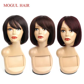 Mogul Hair Straight Human Hair Wigs with Bang Black Brown Burgundy 99j Machine Made Lace Crown Wig Short Hair Style Chinese Hair
Mogul Hair Straight Human Hair Wigs with Bang Black Brown Burgundy 99j Machine Made Lace Crown Wig Short Hair Style Chinese Hair