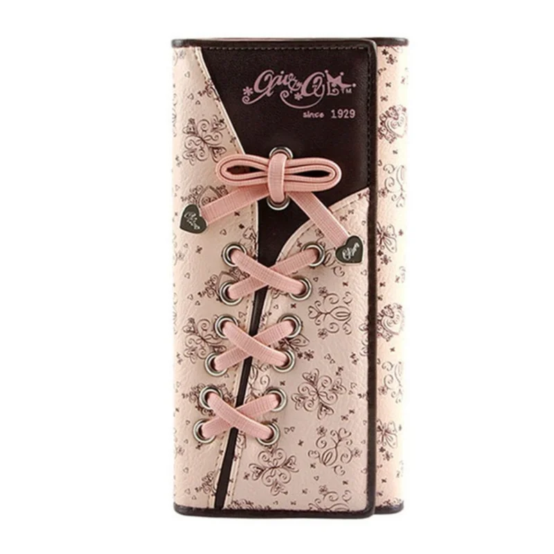 Elegant Lady Women Girls Bowknot Trifold Leather Shoe Lace Heart Flower Purse Clutch Long Wallet
Elegant Lady Women Girls Bowknot Trifold Leather Shoe Lace Heart Flower Purse Clutch Long Wallet