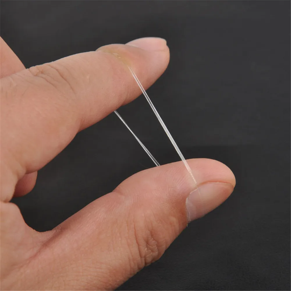 TOPHOT 600 искусственный резиновый шнур для волос резинка прозрачная белая 1 мм