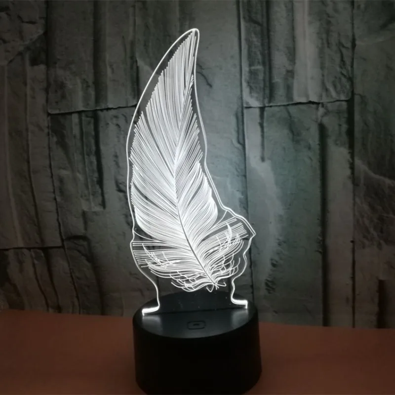 Colorful Touch 3d Lamp Illusion Led Night Light USB Table Lamp for Children Baby Kids Gift Bedside Bedroom Feather
Colorful Touch 3d Lamp Illusion Led Night Light USB Table Lamp for Children Baby Kids Gift Bedside Bedroom Feather