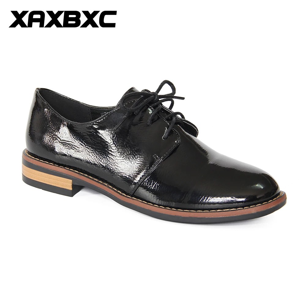2019 New Autumn Spring New Oxfords Brogue Black Leather Low Heels Women Pumps Casual Mujer Lace Up Female Ladies Shoes
2019 New Autumn Spring New Oxfords Brogue Black Leather Low Heels Women Pumps Casual Mujer Lace Up Female Ladies Shoes