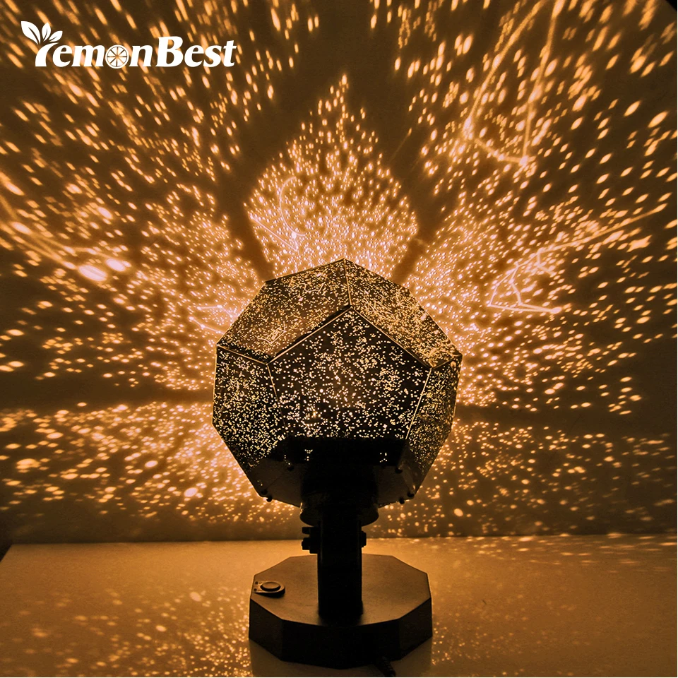 

Lemonbest Celestial Star Astro Sky Projection Cosmos Night Lights Projector Night Lamp Starry Romantic Bedroom Decoration Gadget