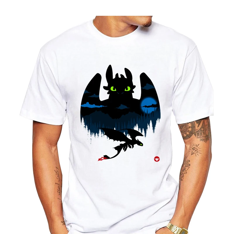 2019 Men's T Shirt Toothless Dragon Night Fury Black and White Ink Art Awesome Cartoon Character Tee
2019 Men's T Shirt Toothless Dragon Night Fury Black and White Ink Art Awesome Cartoon Character Tee