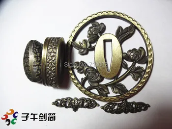 Forged Set fitting alloy Tsuba For Japanese Katana parts Sword Accessory chrysanthemum
Forged Set fitting alloy Tsuba For Japanese Katana parts Sword Accessory chrysanthemum