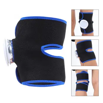 

Pain Relief Ice / Hot Compress Physiotherapy Kits Knee Ankle Elbow Brace + Blue 6 Inches Ice Bag Correction Braces Supports