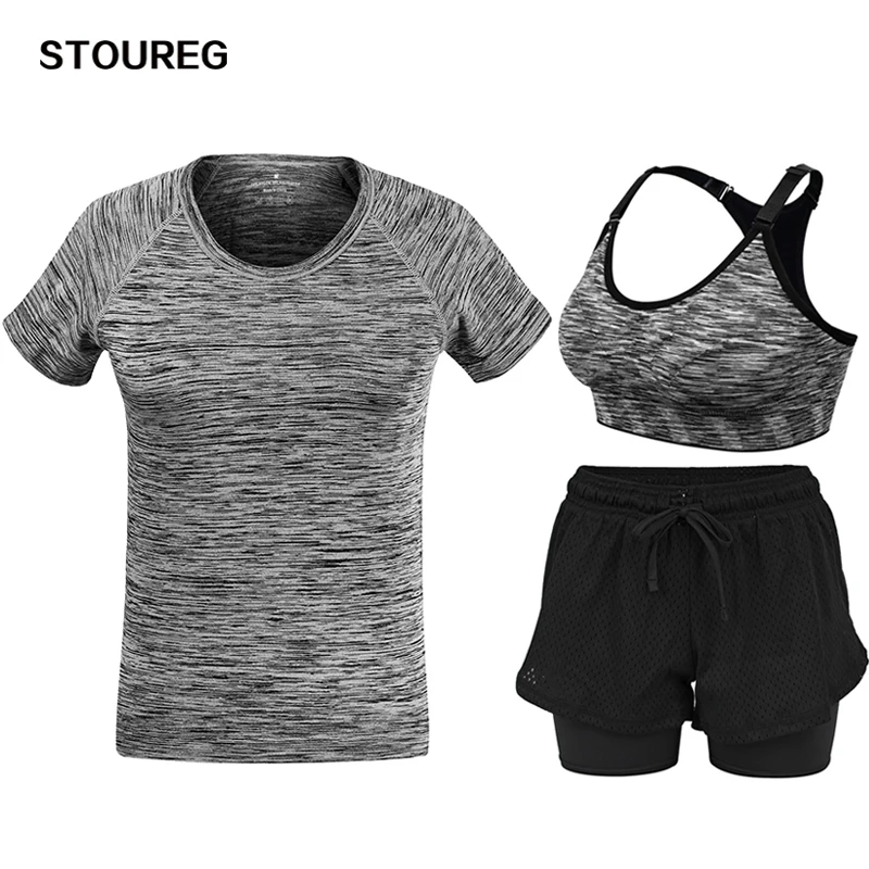 3pcs/Set Female Sport Fitness Yoga Sets Quick Dry Exercises Gym Running Yoga T-Shirts Bras Shorts Sport Yoga Top
3pcs/Set Female Sport Fitness Yoga Sets Quick Dry Exercises Gym Running Yoga T-Shirts Bras Shorts Sport Yoga Top