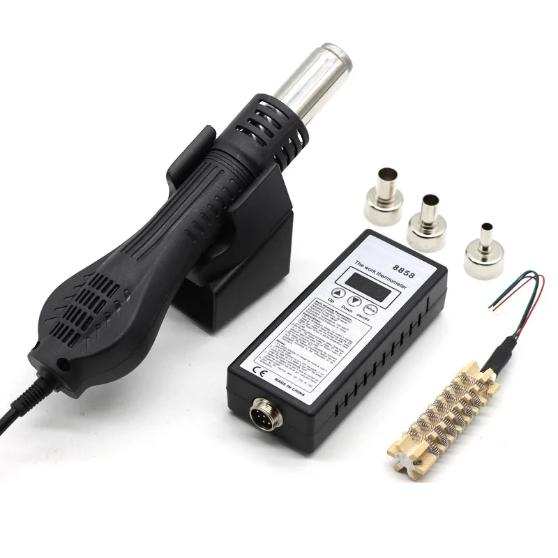 Eu Plug,8858 Hot Air Portable Bga Rework Solder Station Hot Air Blower Hair Dryer Soldering Hairdryer +858 858D 8586 Ceramic H
Eu Plug,8858 Hot Air Portable Bga Rework Solder Station Hot Air Blower Hair Dryer Soldering Hairdryer +858 858D 8586 Ceramic H
