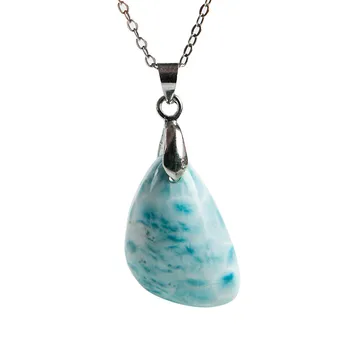 Dominica Natural Blue Larimar Gemstone Crystal Necklaces Charms Pendant Bead 24*15*8mm
Dominica Natural Blue Larimar Gemstone Crystal Necklaces Charms Pendant Bead 24*15*8mm
