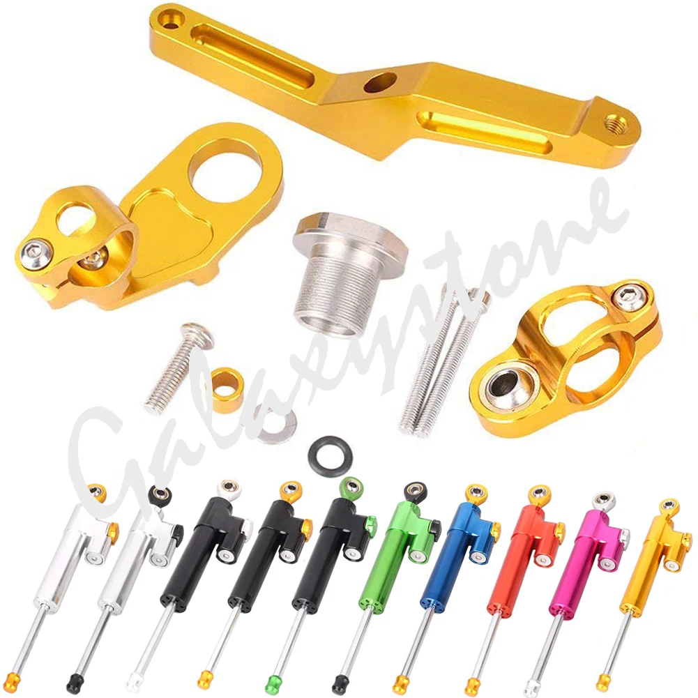 Steering Damper Stabilizer & Bracket Mount for Kawasaki Ninja ZX6R 2009 2010 2011 2012 2013 2014 2015 2016
Steering Damper Stabilizer & Bracket Mount for Kawasaki Ninja ZX6R 2009 2010 2011 2012 2013 2014 2015 2016