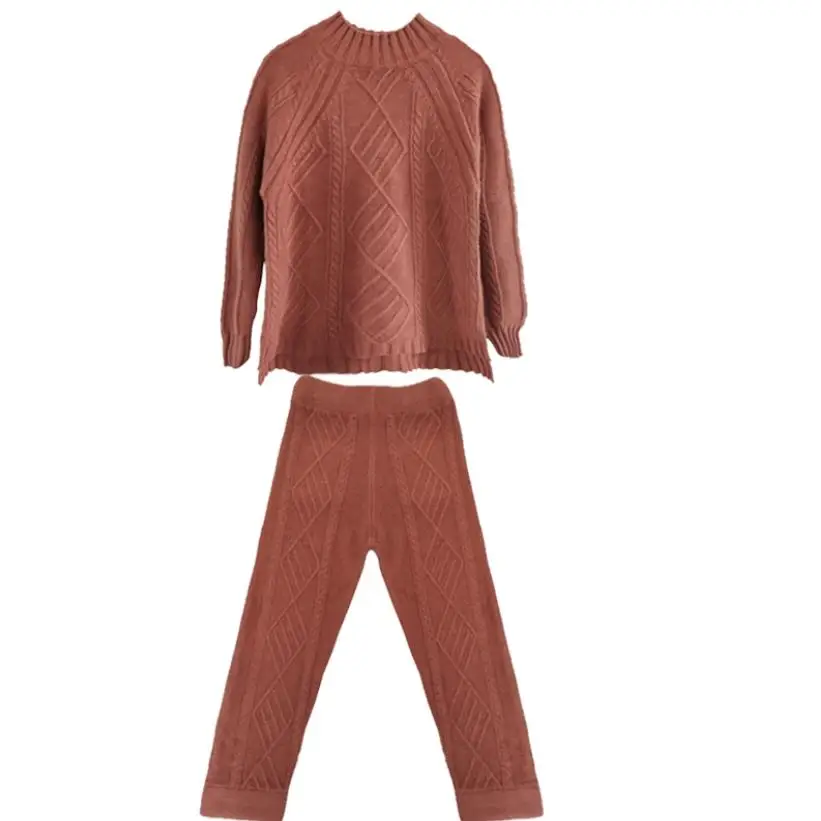 fashion two-piece Knitted Suit Twist long sleeve Sweater wide leg Trousers Leisure
fashion two-piece Knitted Suit Twist long sleeve Sweater wide leg Trousers Leisure