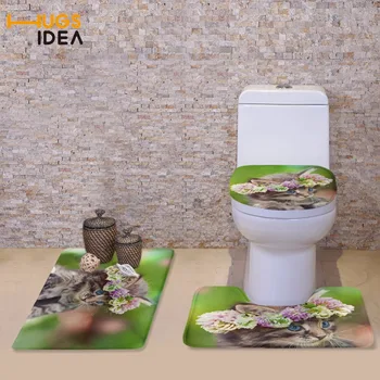 HUGSIDEA Modern Style Bathroom 3PCS Set Floor Carpet Home Decor Non-slip Area Rugs for WC Toilet Soft Pads Cute Animal Cat Mats
HUGSIDEA Modern Style Bathroom 3PCS Set Floor Carpet Home Decor Non-slip Area Rugs for WC Toilet Soft Pads Cute Animal Cat Mats
