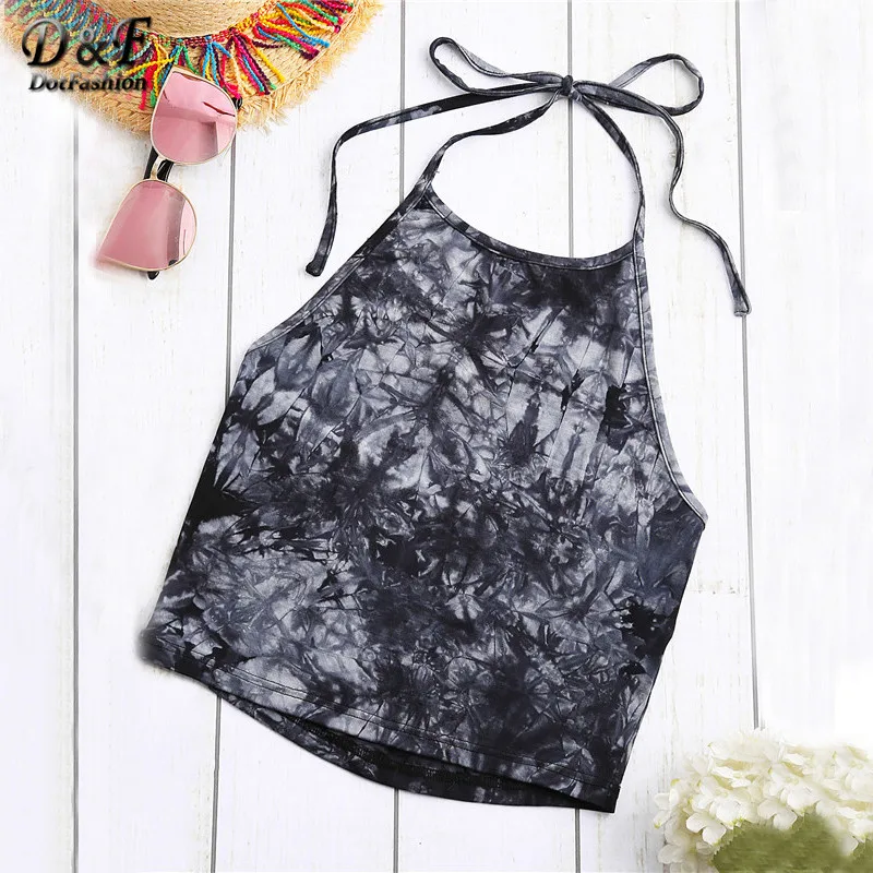 Dotfashion Tie Dye Cami Top Women Navy Vintage Boho Printed Sleeveless Sexy Halter Summer Tops 2019 Fashion Beach Camisole
Dotfashion Tie Dye Cami Top Women Navy Vintage Boho Printed Sleeveless Sexy Halter Summer Tops 2019 Fashion Beach Camisole