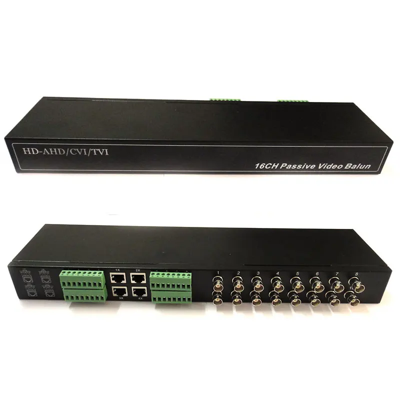 16CH 16 Channel Passive Transmitter CCTV Video Balun BNC Female to UTP Rj45 CCTV Camera DVR Cat5
16CH 16 Channel Passive Transmitter CCTV Video Balun BNC Female to UTP Rj45 CCTV Camera DVR Cat5