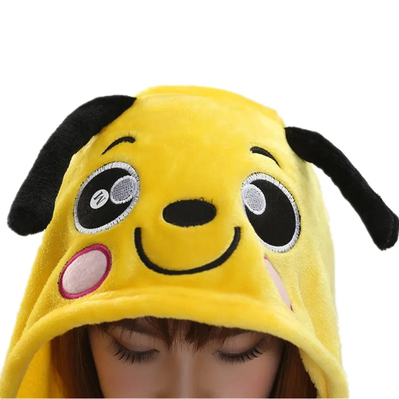 Lovely Yellow Bee Pajamas For Adult Costume Party Festival Soft Women Flannel Onesie Cartoon Jumpsuit Kigurumi Winter Sleep Suit
