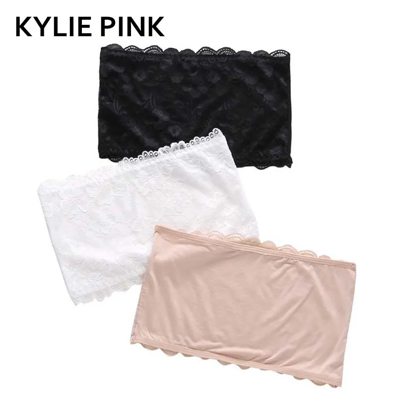 KYLIE PINK Women Basic Tube Top Strapless Lace Sexy Brassiere Lace Bra Modal Wrapped Chest Full Cup Strapless Wire Crop Tops
KYLIE PINK Women Basic Tube Top Strapless Lace Sexy Brassiere Lace Bra Modal Wrapped Chest Full Cup Strapless Wire Crop Tops