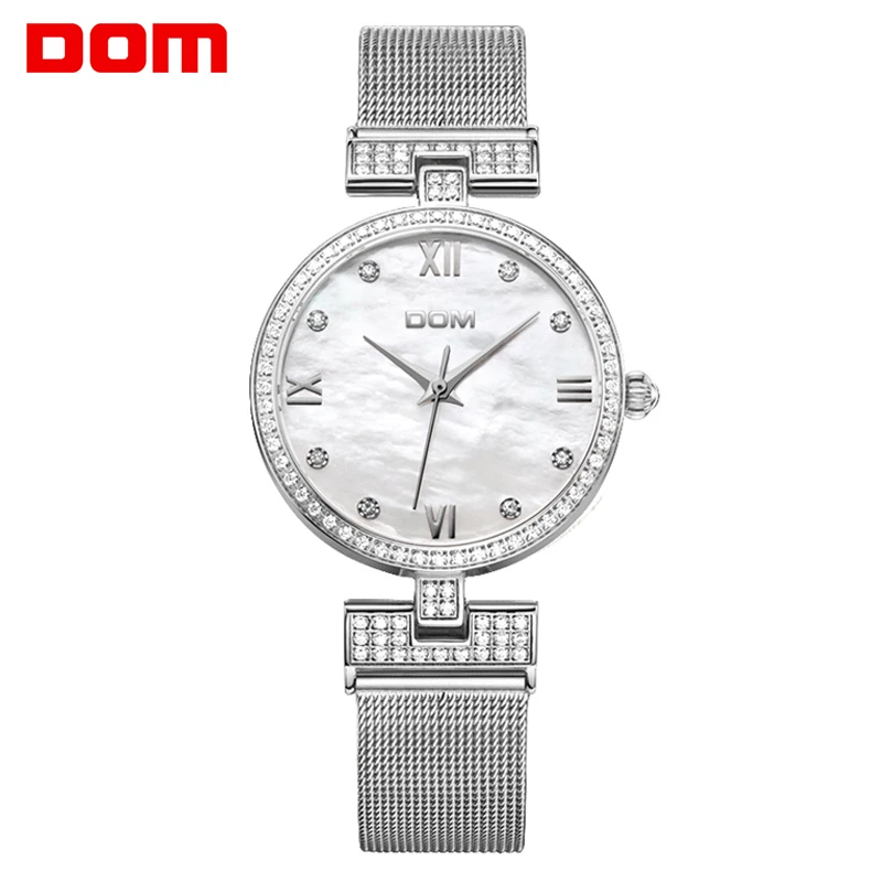 DOM Women's Fashion Mesh steel belt Watches Womens Females Silver Quartz watch Ladies Brands Wristwatch Relojes Mujer G-1065G-7M
DOM Women's Fashion Mesh steel belt Watches Womens Females Silver Quartz watch Ladies Brands Wristwatch Relojes Mujer G-1065G-7M