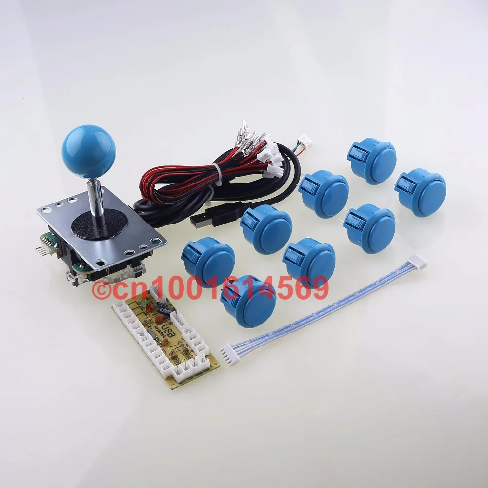 DIY Arcade Joystick Kit Arcade DIY Kit MAME Zero Delay USB Encoder To PC Arcade Sanwa Joystick + Sanwa Push Buttons - Blue Color
DIY Arcade Joystick Kit Arcade DIY Kit MAME Zero Delay USB Encoder To PC Arcade Sanwa Joystick + Sanwa Push Buttons - Blue Color