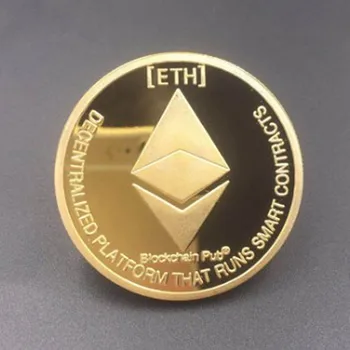 1 pcs The Ethereum coin internet theme ETH ripple coin 24K gold plated 40 mm souvenir coin
1 pcs The Ethereum coin internet theme ETH ripple coin 24K gold plated 40 mm souvenir coin